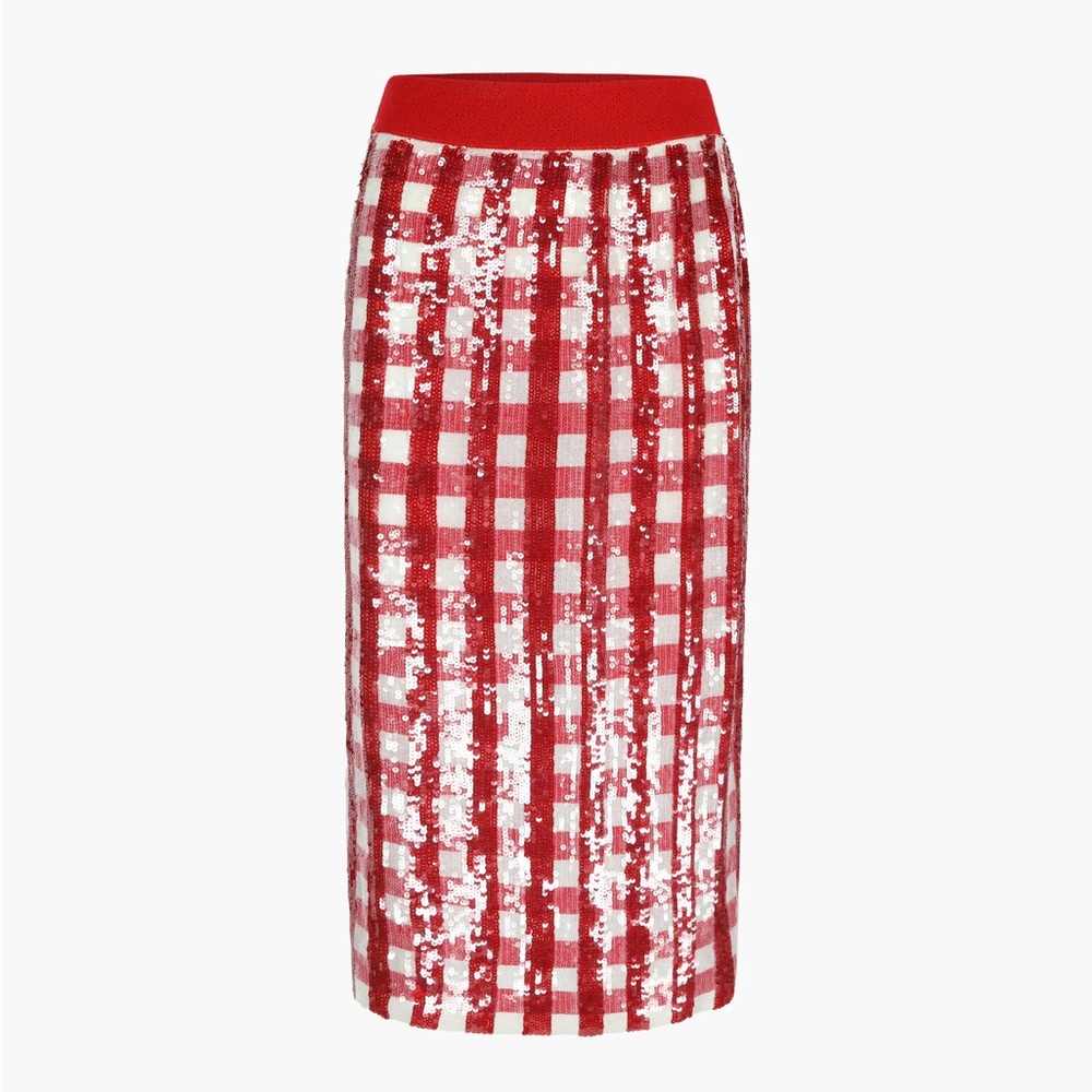 Bernadette Skirt Simone - Red Gingham